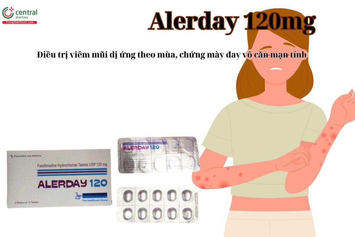 Thuốc Alerday 120mg điều trị viêm mũi dị ứng theo mùa