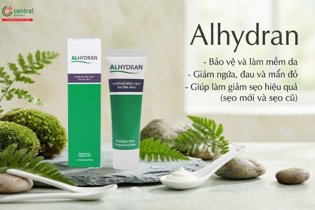 Alhydran chăm sóc và phục hồi da sau tổn thương như sẹo, bỏng