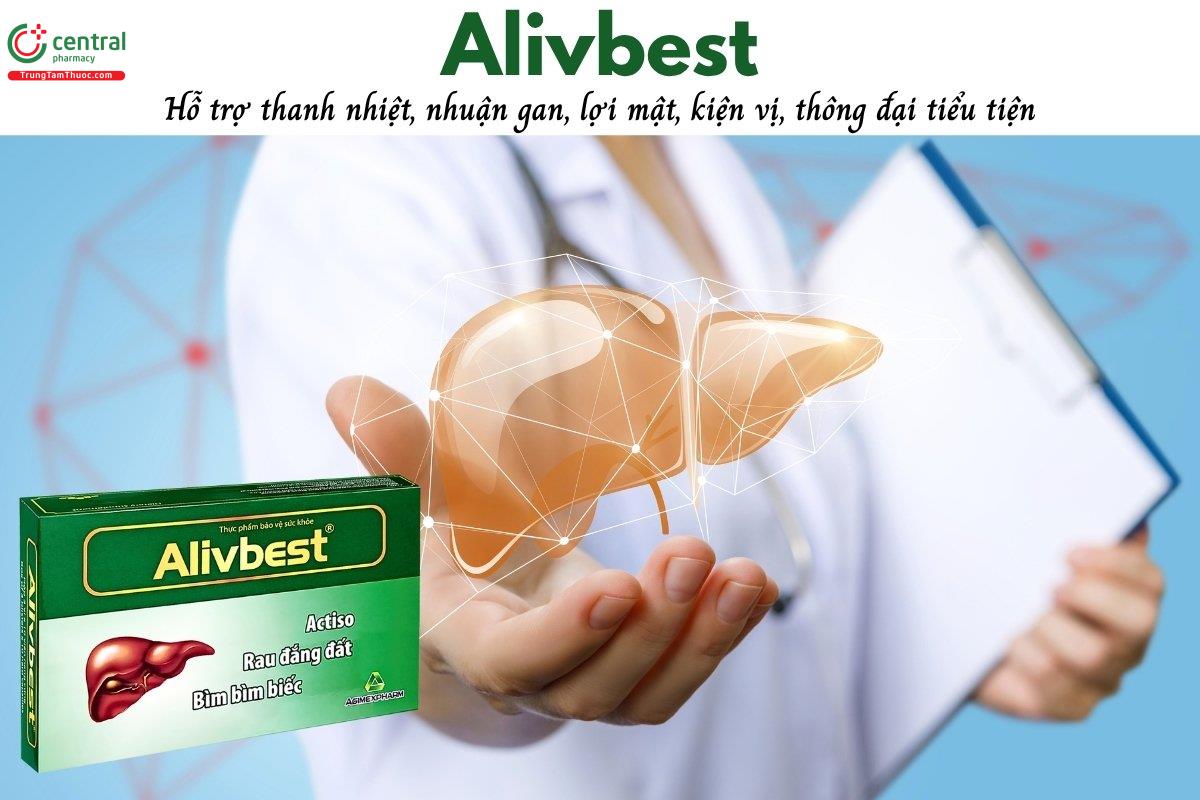 Alivbest - Hỗ trợ thanh nhiệt, nhuận gan, lợi mật, kiện vị