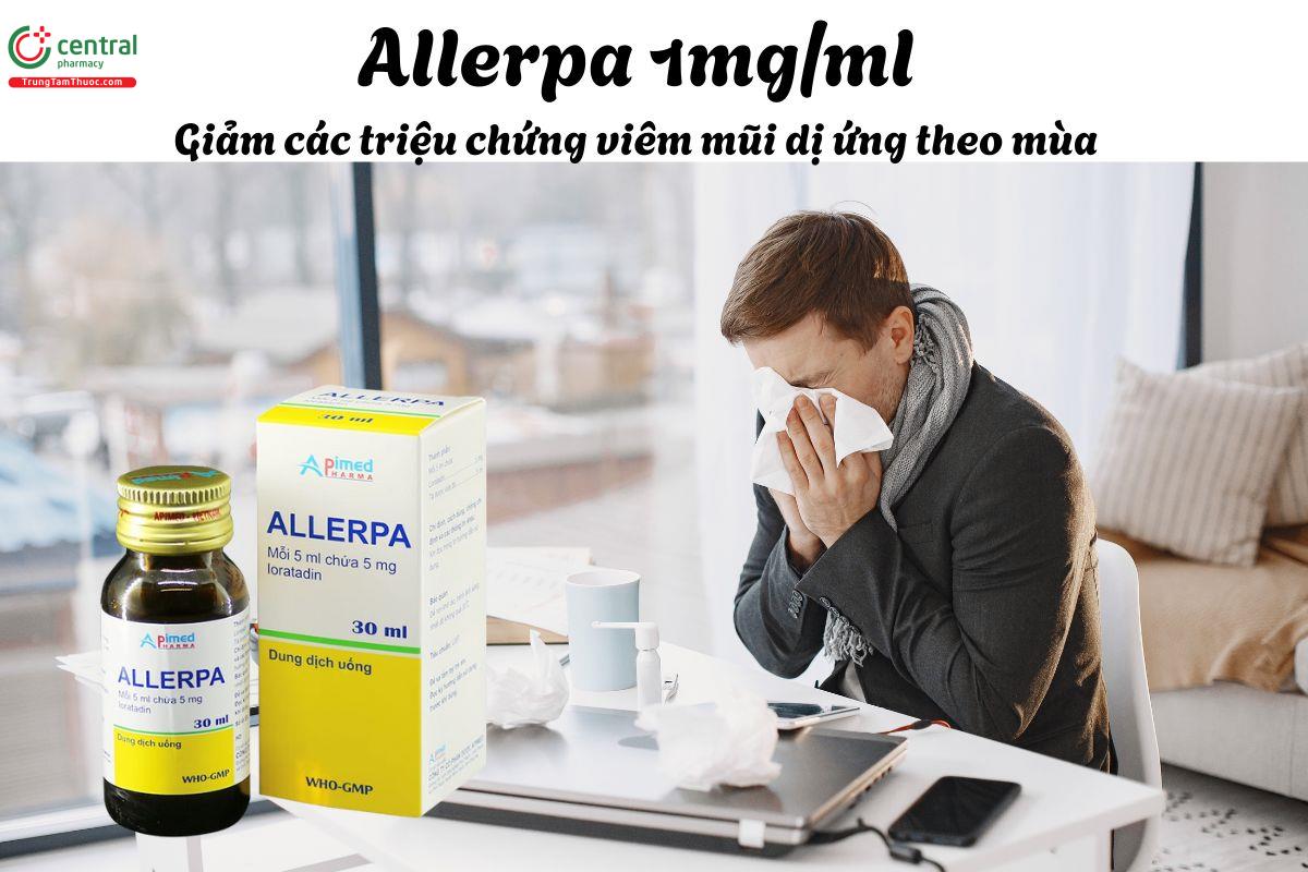 Thuốc Allerpa 1mg/ml (Chai) - Điều trị triệu chứng viêm mũi dị ứng