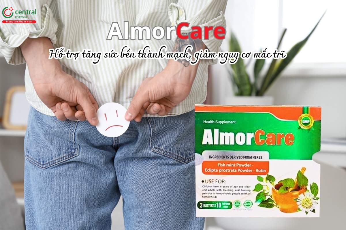 AlmorCare hỗ trợ tăng sức bền thành mạch, giảm nguy cơ mắc trĩ