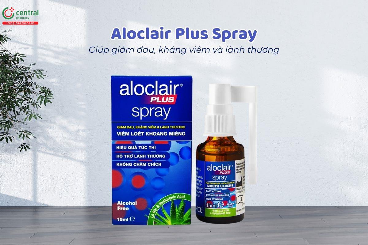 Aloclair Plus Spray hỗ trợ điều trị nhiệt miệng và loét khoang miệng