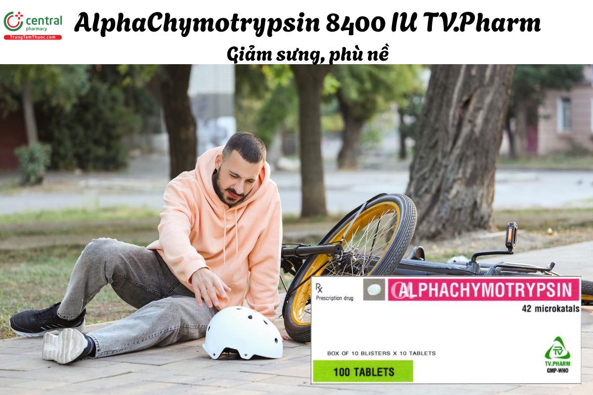 Thuốc AlphaChymotrypsin 8400 IU TV.Pharm - điều trị phù nề