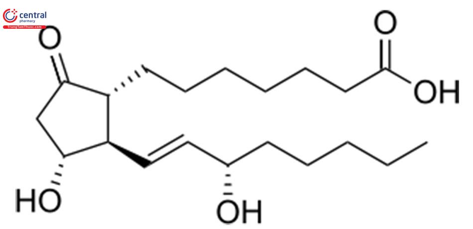 Cấu trúc hóa học của Alprostadil