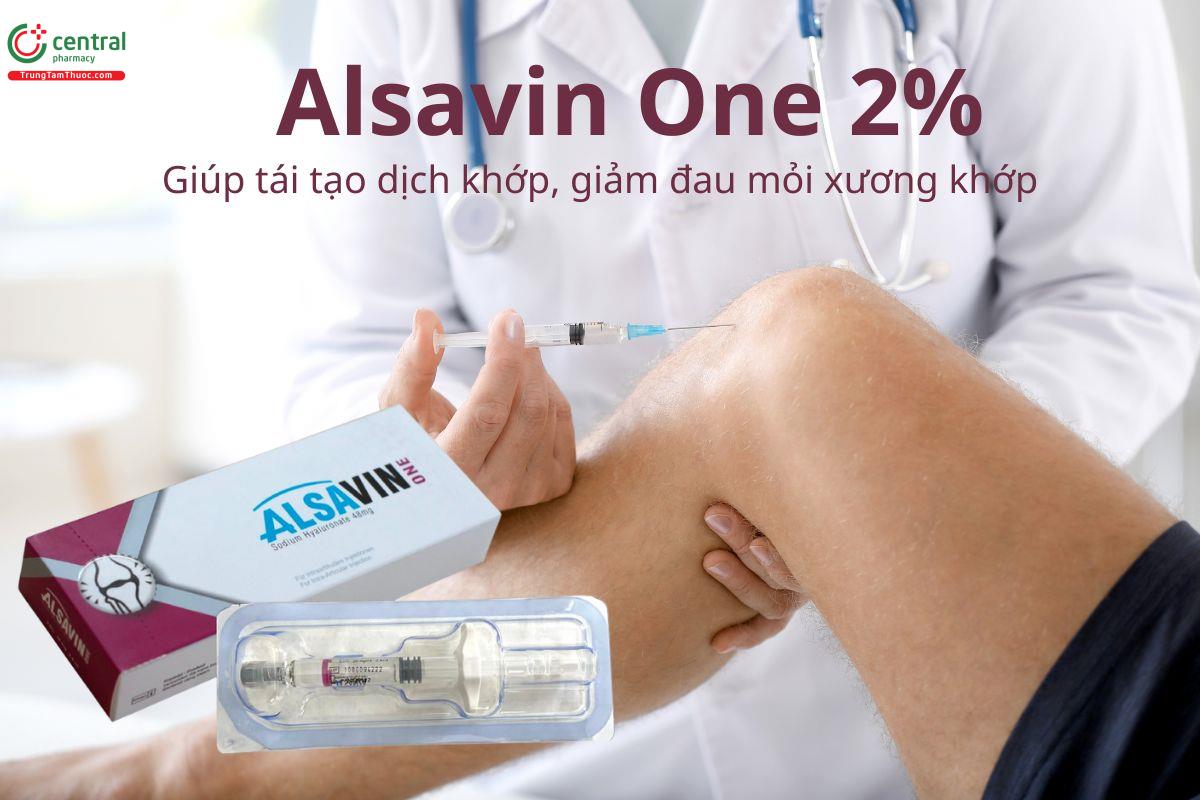 Alsavin One 2% hỗ trợ tái tạo dịch nhờn khớp, giảm đau mỏi xương khớp