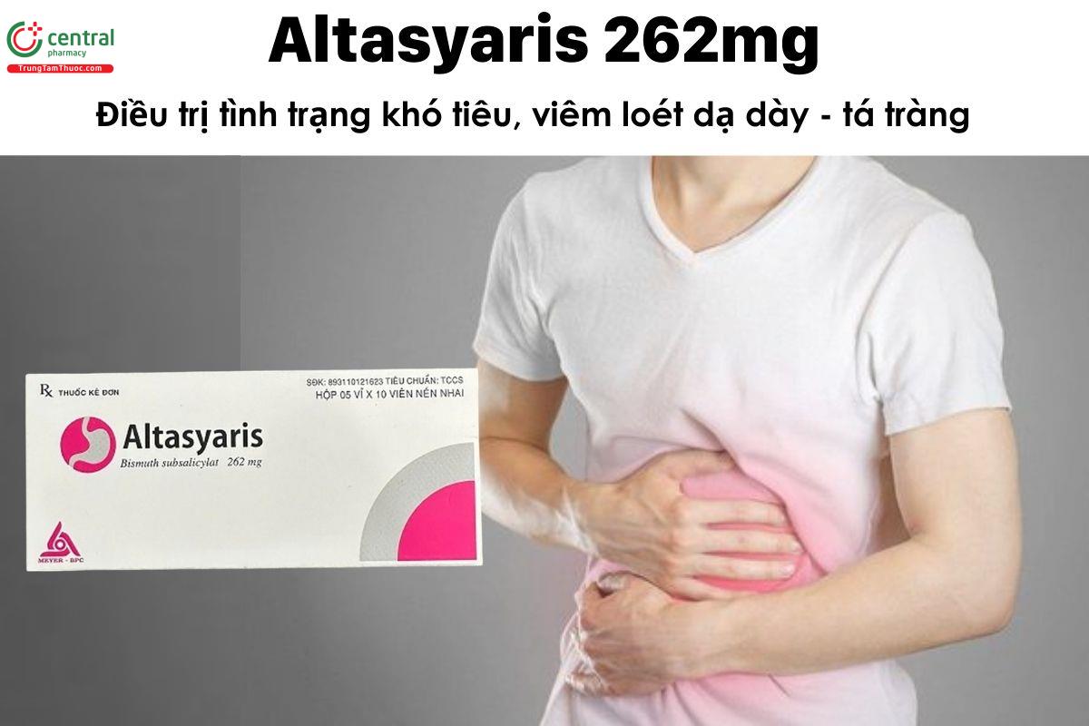 Thuốc Altasyaris 262mg - điều trị tình trạng khó tiêu, viêm loét dạ dày - tá tràng