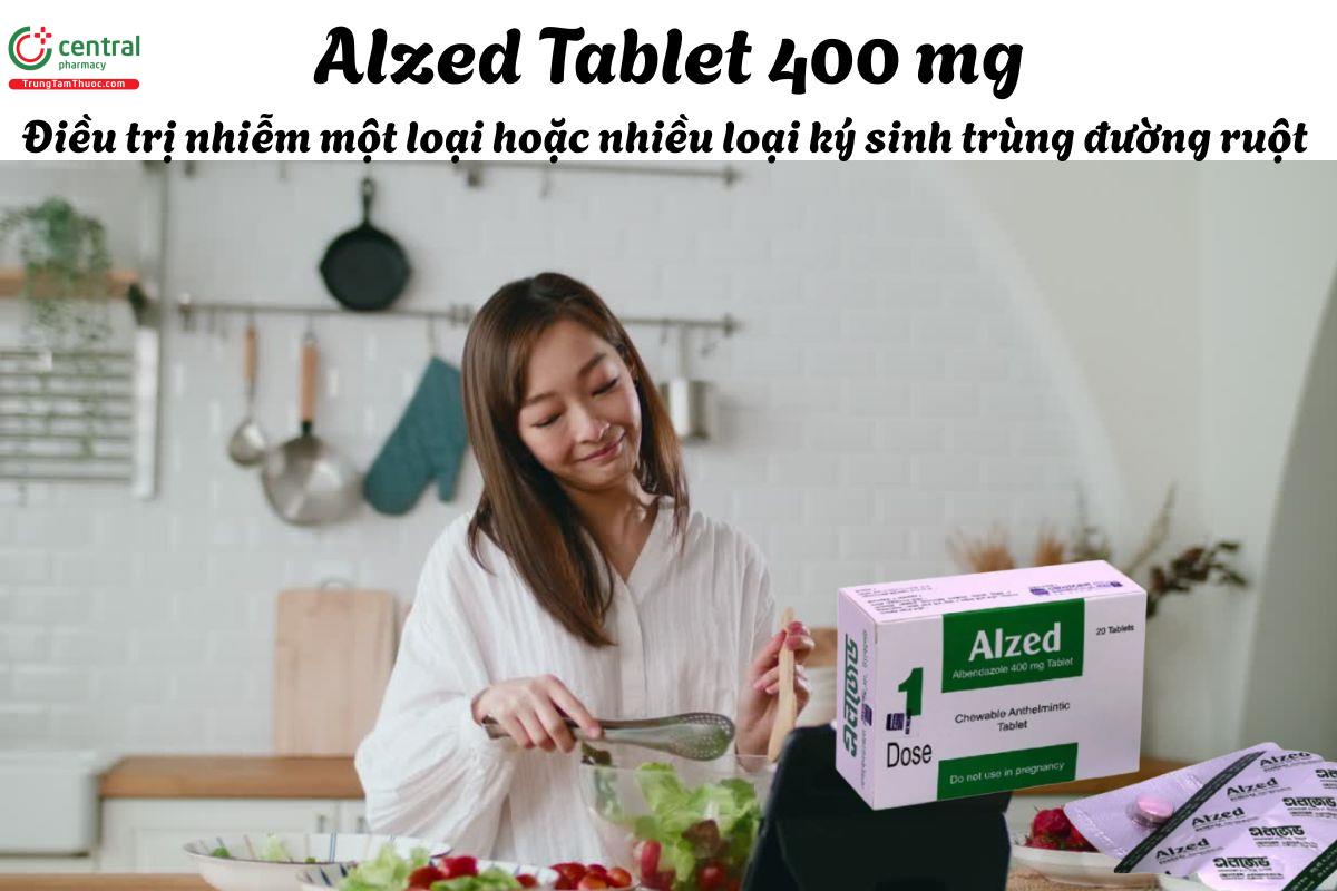 Thuốc Alzed Tablet 400mg - Điều trị khi nhiễm ký sinh trùng ruột