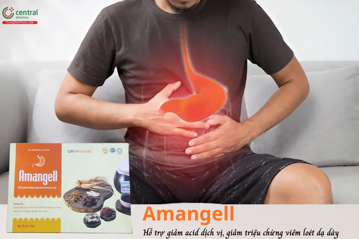 Amangell - Hỗ trợ giảm acid dịch vị, giảm đầy hơi, khó tiêu, đau dạ dày