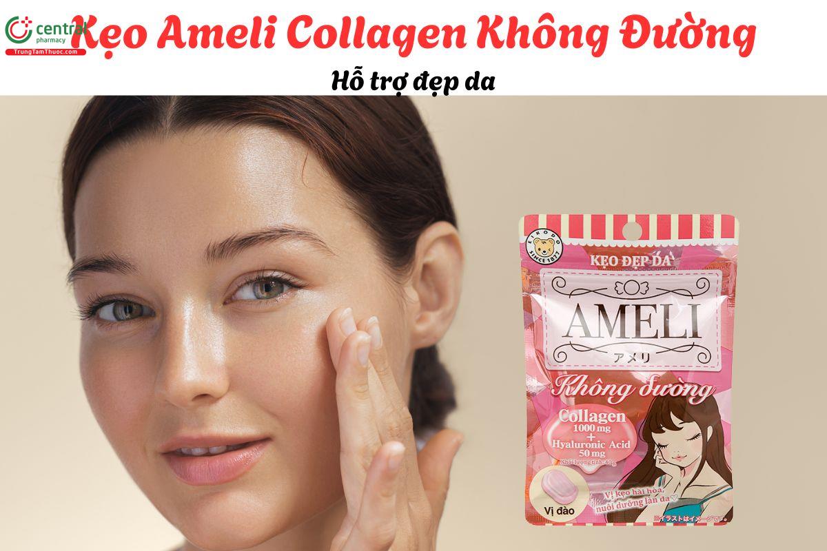 Kẹo đẹp da Ameli Collagen không đường - Hỗ trợ nuôi dưỡng làn da 