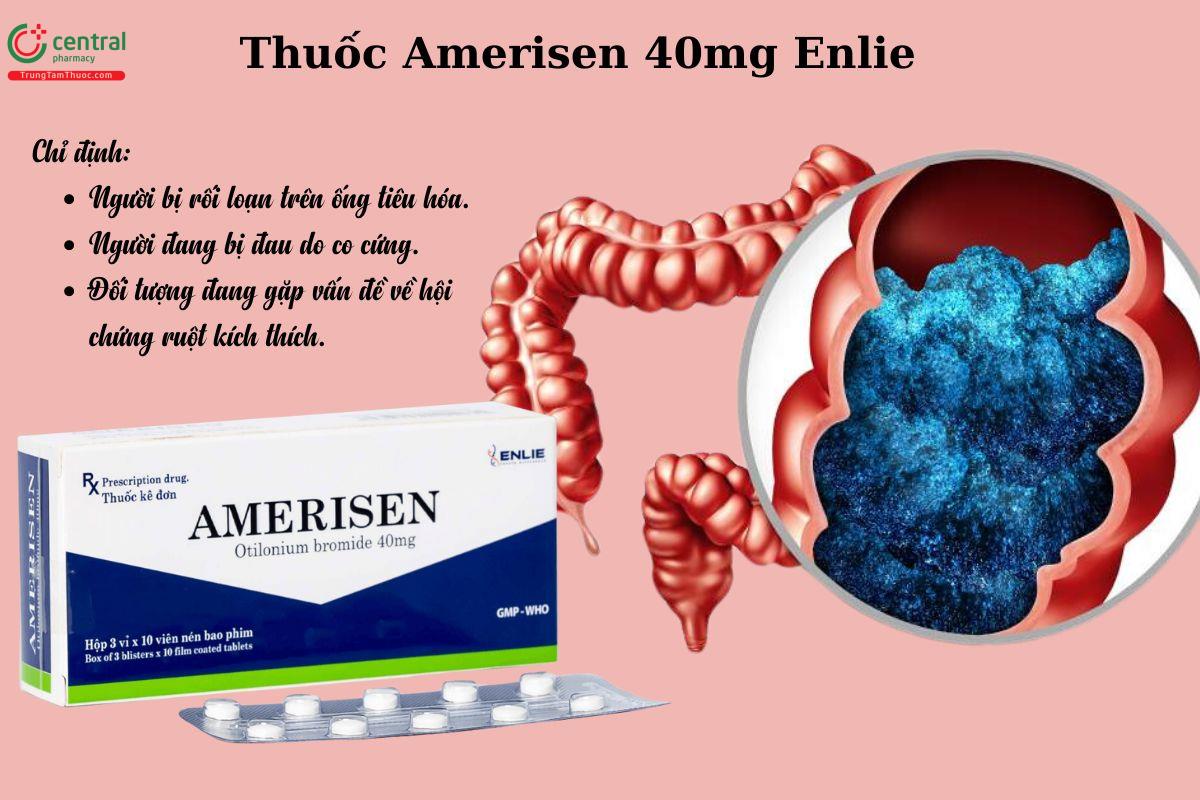 Chỉ định của thuốc Amerisen 40mg Enlie