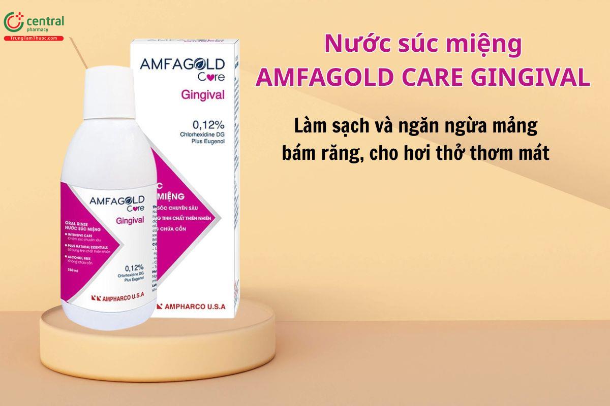 Nước súc miệng Amfagold Care Gingival hỗ trợ chăm sóc khoang miệng