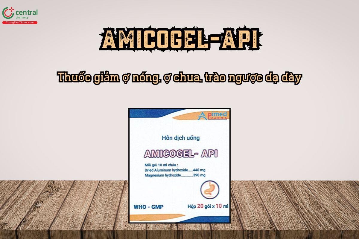 Amicogel-Api hỗ trợ giảm ợ nóng, ợ chua, trào ngược dạ dày 