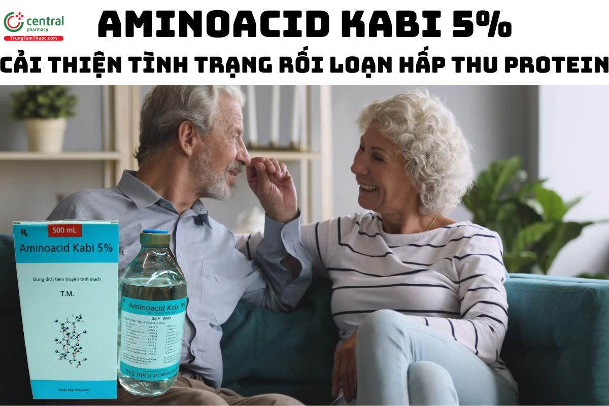 Thuốc Aminoacid Kabi 5% - Dùng khi mất protein do chấn thương, bỏng