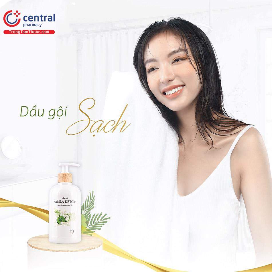 Dầu gội Amla làm sạch tóc 