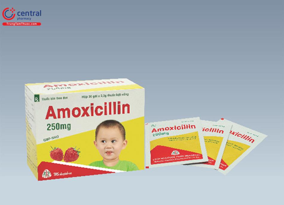 Amoxicillin 250mg Mekophar dành cho trẻ em