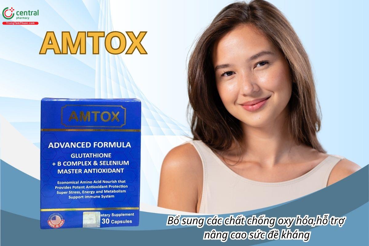 Amtox giúp bổ sung các chất chống oxy hóa, hỗ trợ nâng cao sức đề kháng