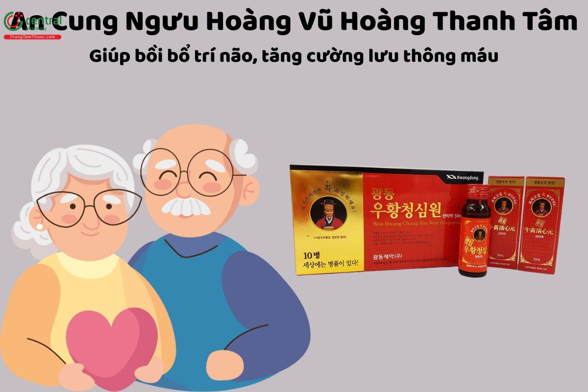 An Cung Ngưu Hoàng Vũ Hoàng Thanh Tâm (10 lọ x 50ml) - Giúp bồi bổ sức khỏe