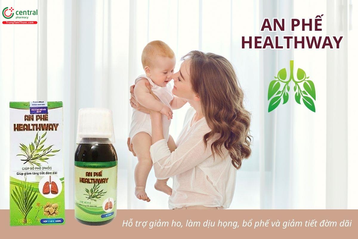 An Phế Healthway hỗ trợ giảm ho, làm dịu họng, bổ phế và giảm tiết đờm dãi