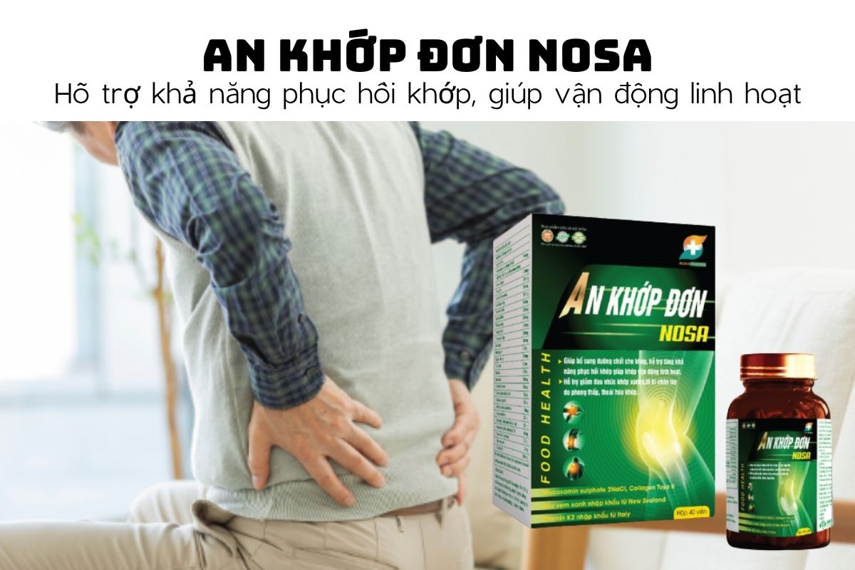 An khớp đơn Nosa - Hỗ trợ khả năng phục hồi khớp, giúp vận động linh hoạt