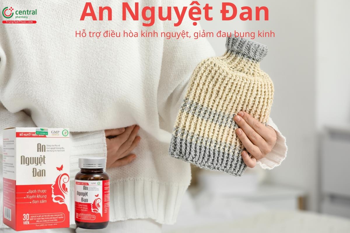 An Nguyệt Đan hỗ trợ điều hòa kinh nguyệt, giảm đau bụng kinh