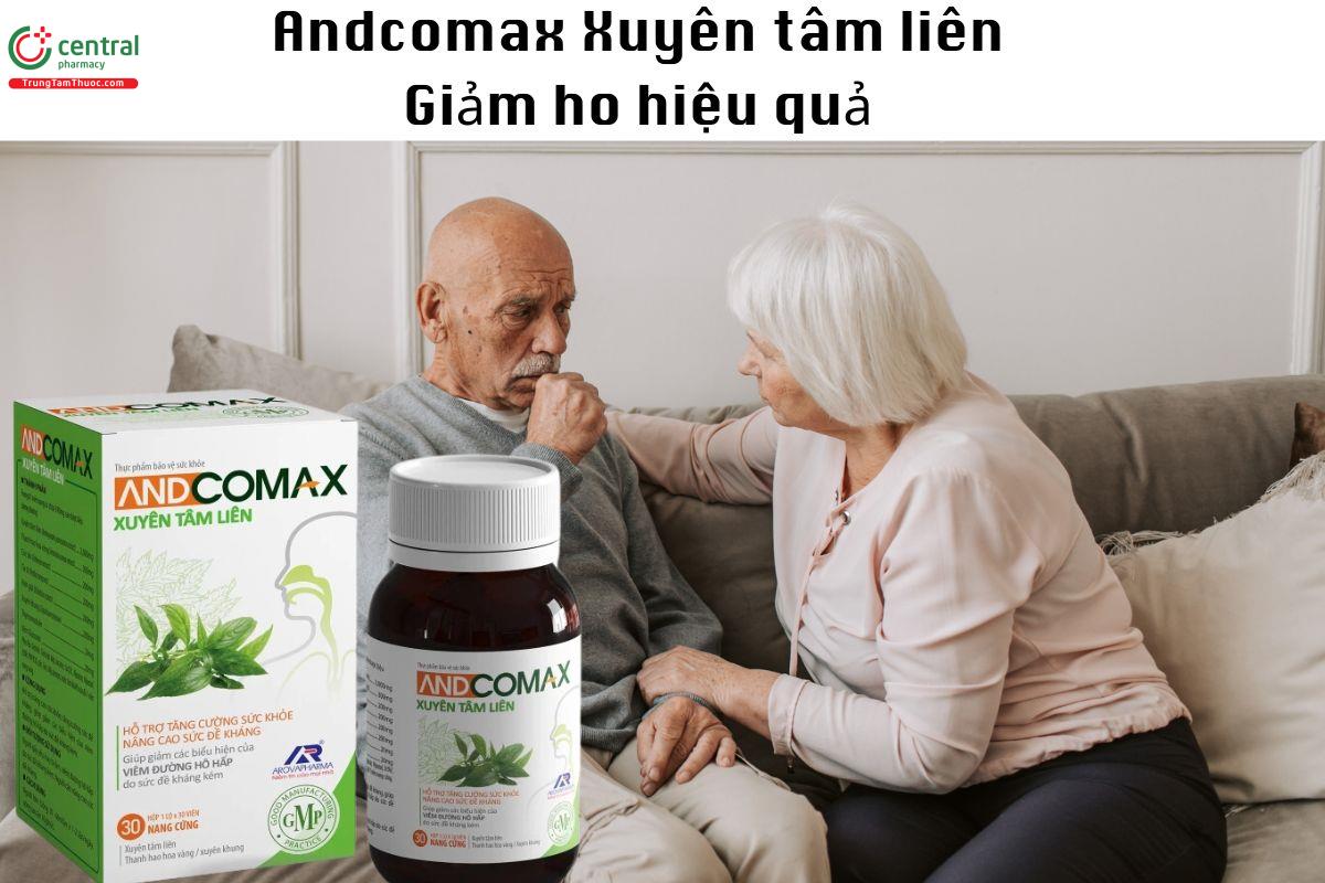 Andcomax Xuyên Tâm Liên - Giúp giảm ho, nâng cao đề kháng