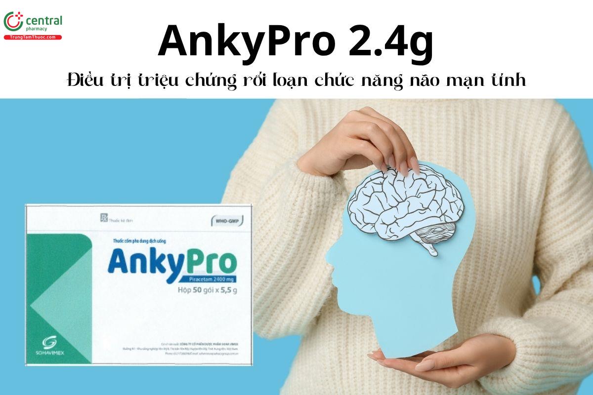 Thuốc AnkyPro 2.4g - Điều trị triệu chứng rối loạn chức năng não mạn tính