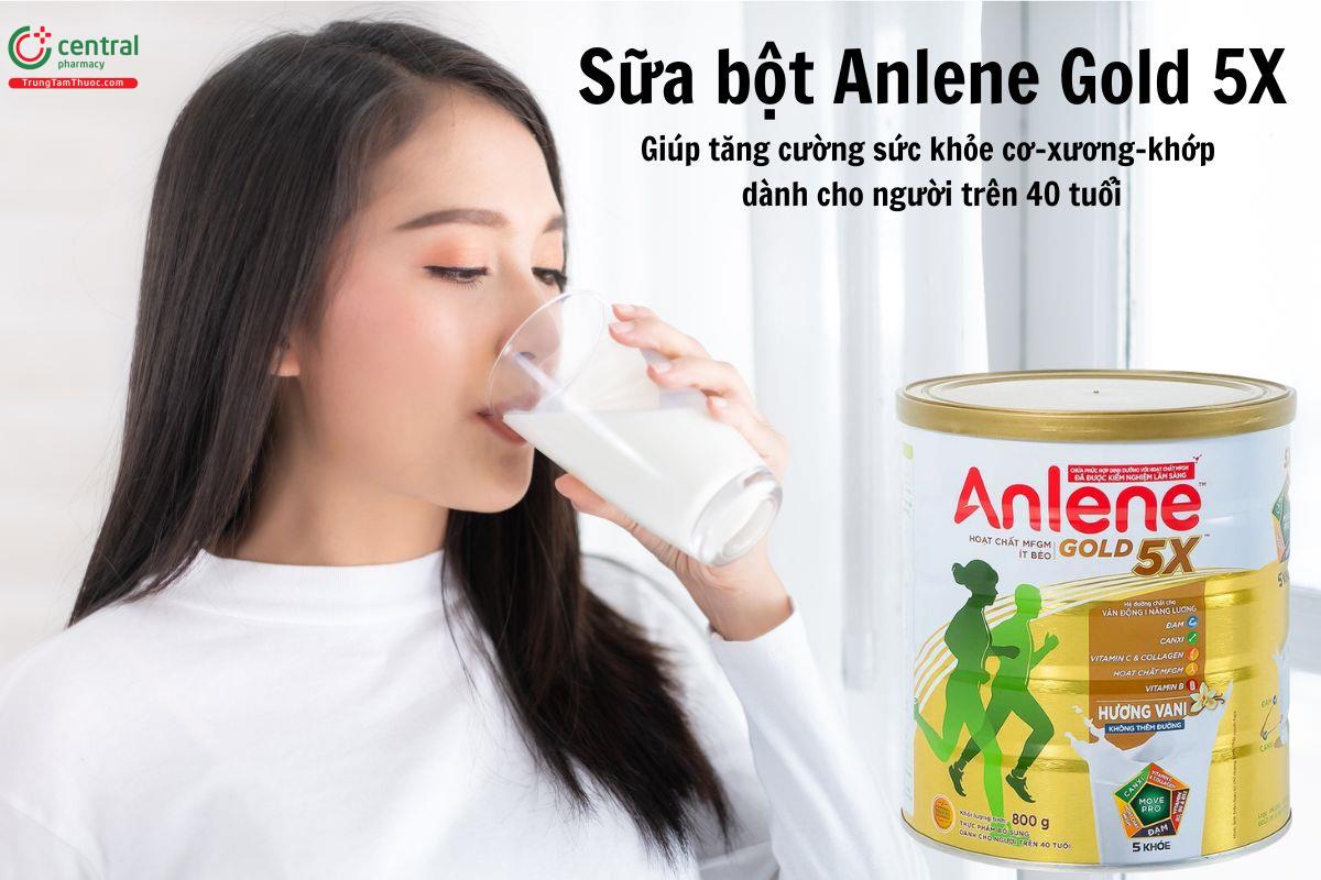 Sữa bột Anlene Gold 5X (800g) Giúp tăng cường sức khỏe xương khớp 