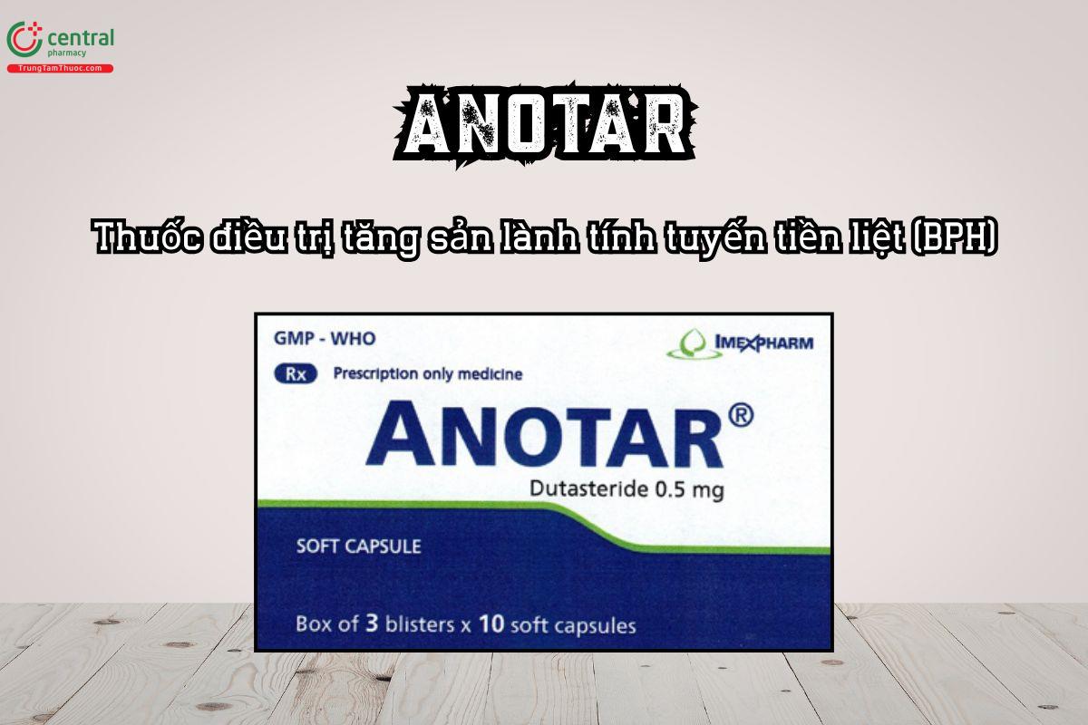Thuốc Anotar 0.5 mg điều trị tăng sản lành tính tuyến tiền liệt