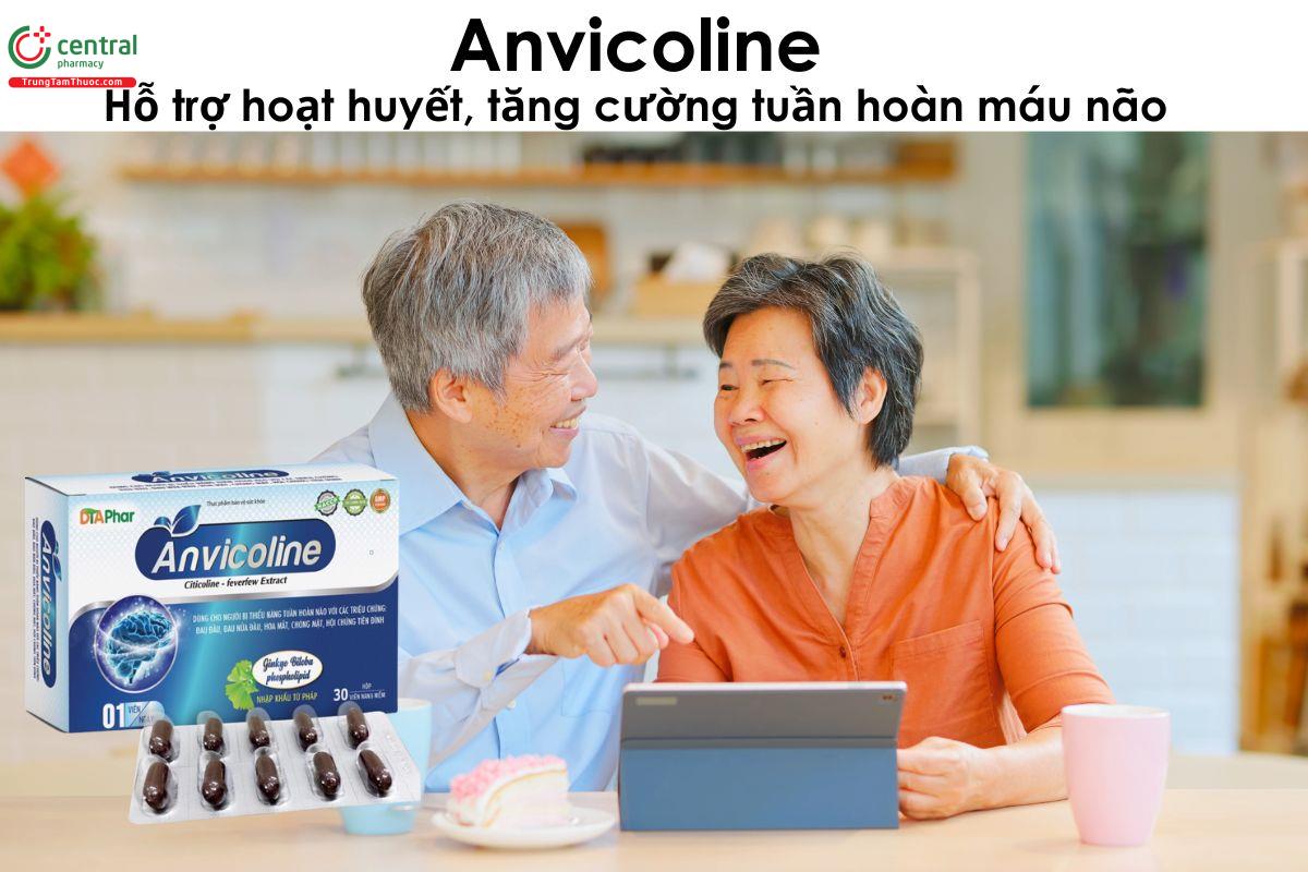 Anvicoline - Giúp hoạt huyết, tăng cường tuần hoàn máu não