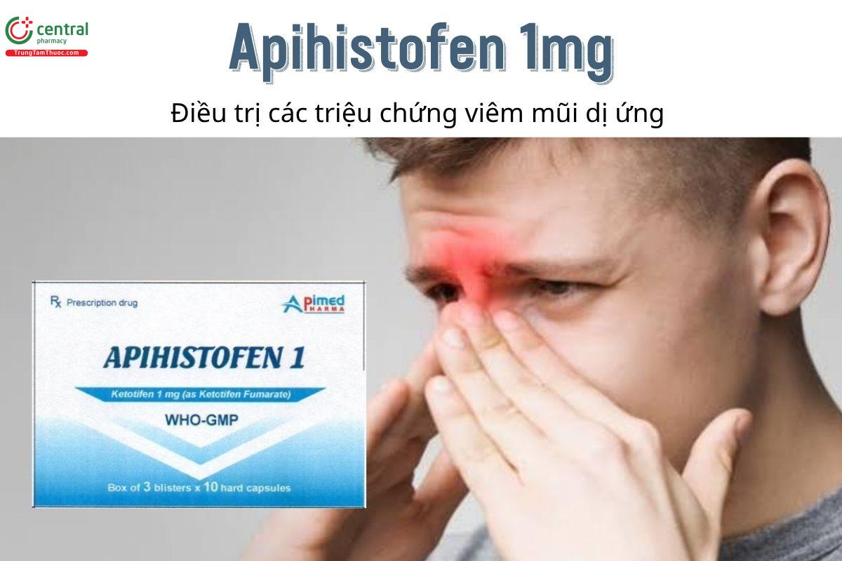 Thuốc Apihistofen 1mg - Điều trị các triệu chứng viêm mũi dị ứng