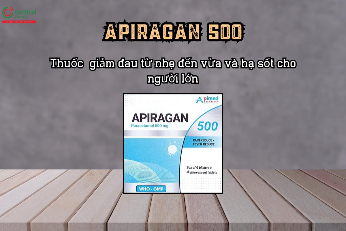 Thuốc giảm đau hạ sốt Apiragan 500