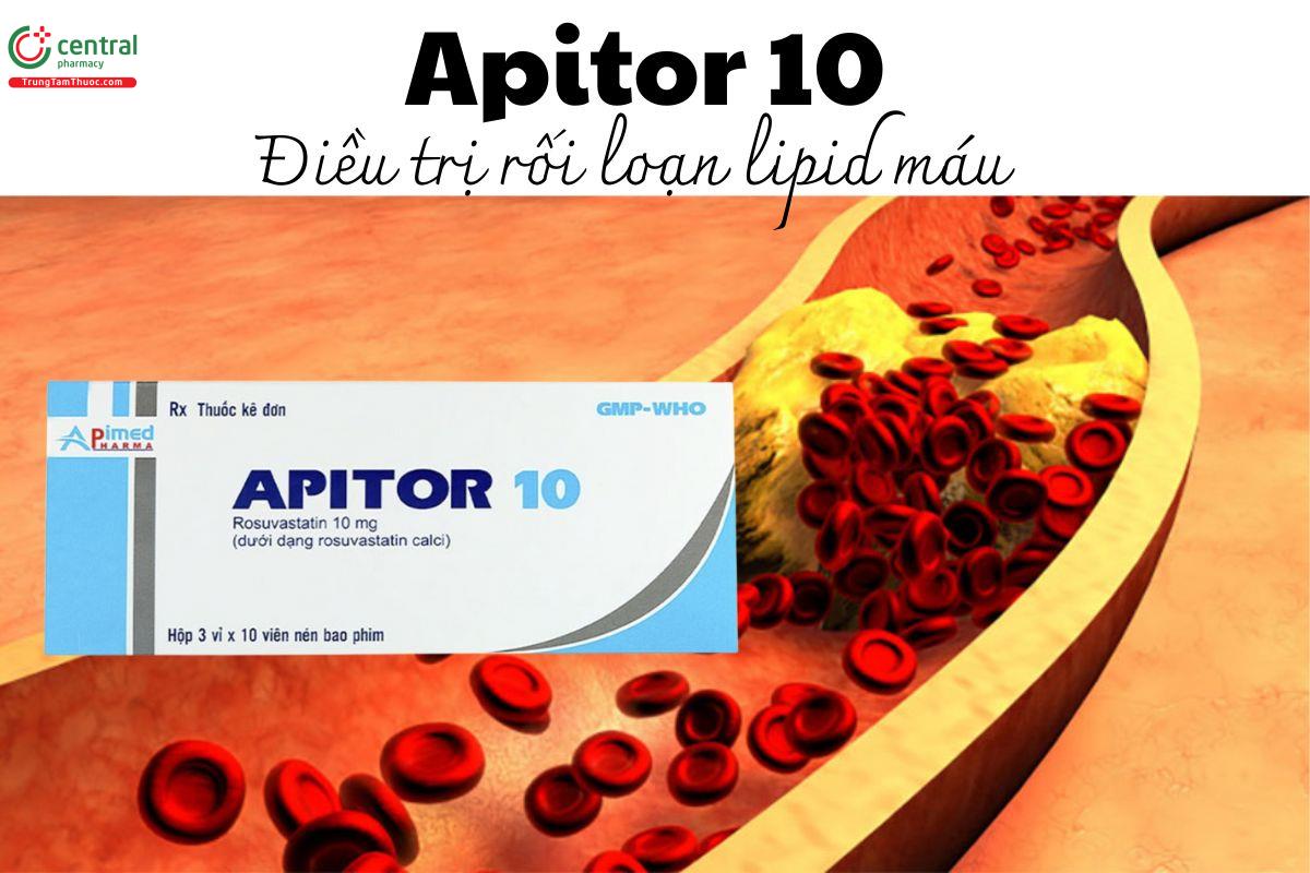 Thuốc Apitor 10 - Điều trị rối loạn lipid máu