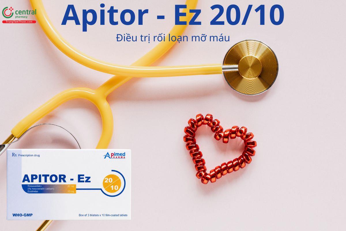 Apitor - Ez 20/10 điều trị rối loạn mỡ máu và ngăn ngừa biến cố tim mạch