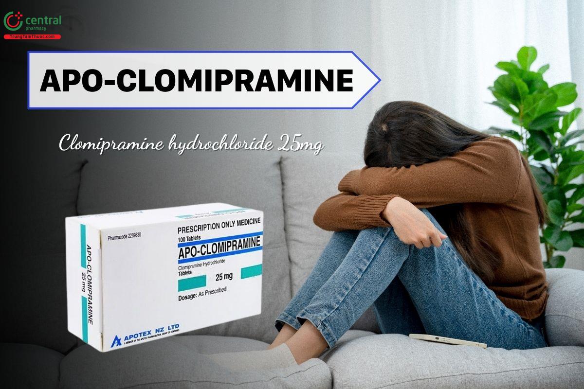 Thuốc Apo-Clomipramine Apotex (Clomipramine 25mg) điều trị trầm cảm nặng