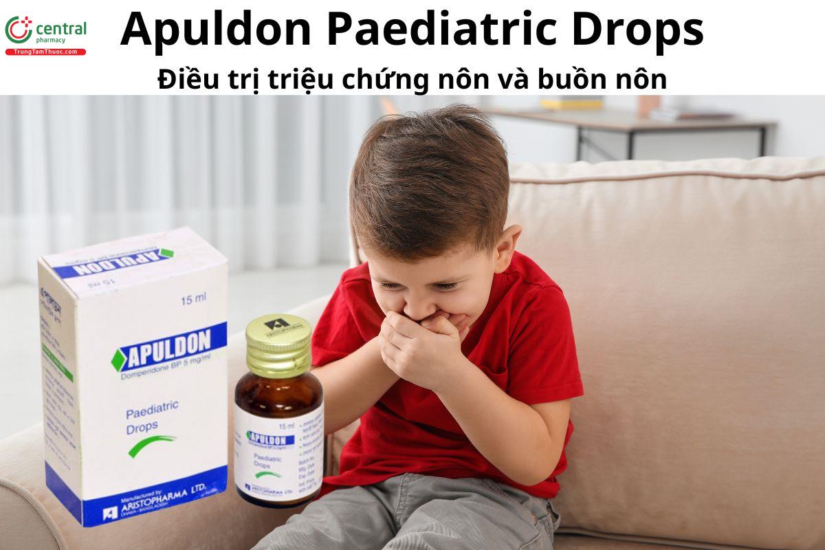 Thuốc Apuldon Paediatric Drops - Điều trị triệu chứng buồn nôn và nôn