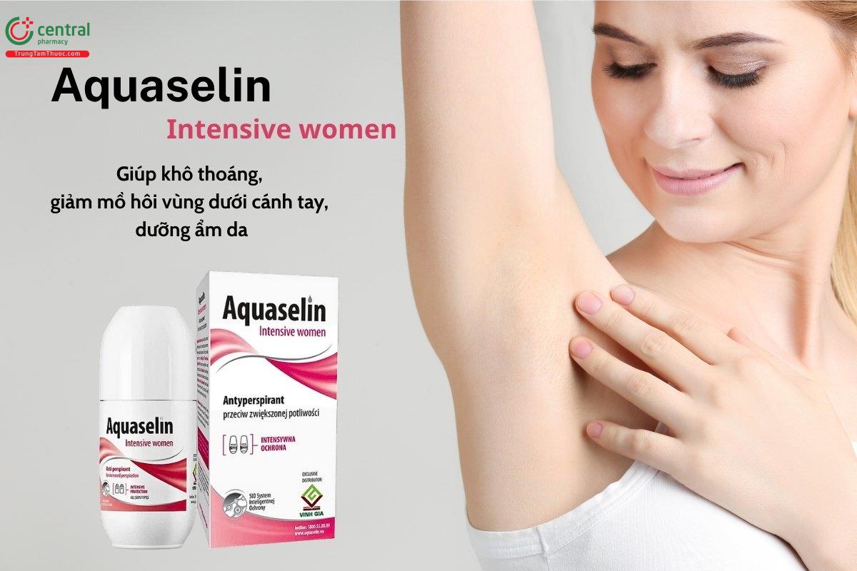 Lăn khử mùi Aquaselin Intensive women đem lại sự khô thoáng, hết mùi hôi 