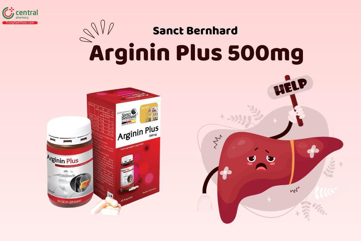 Arginin Plus 500mg hỗ trợ bảo vệ và giải độc gan hiệu quả (Hộp 60 viên)
