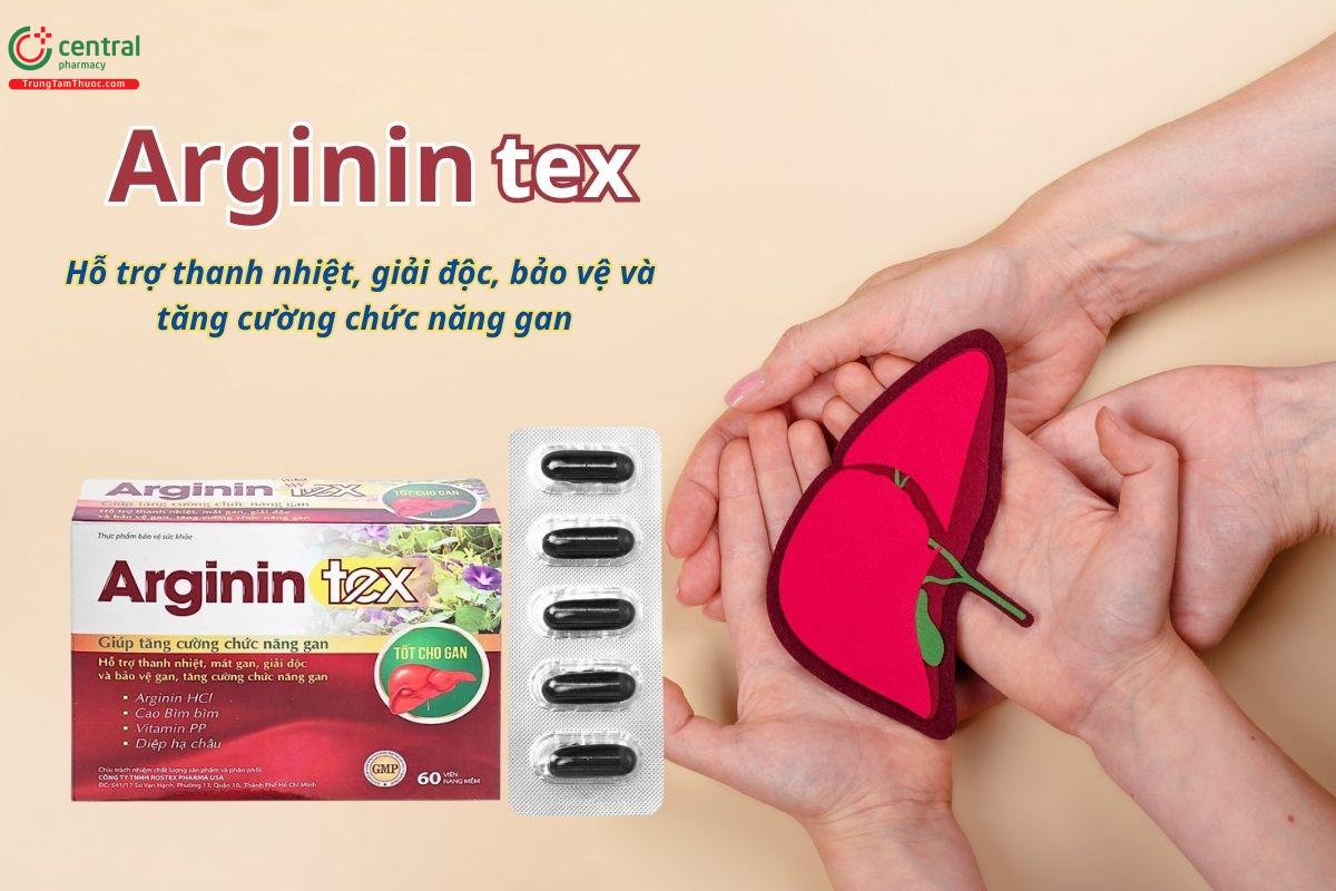 Arginin Tex hỗ trợ thanh nhiệt, giải độc, bảo vệ và tăng cường chức năng gan