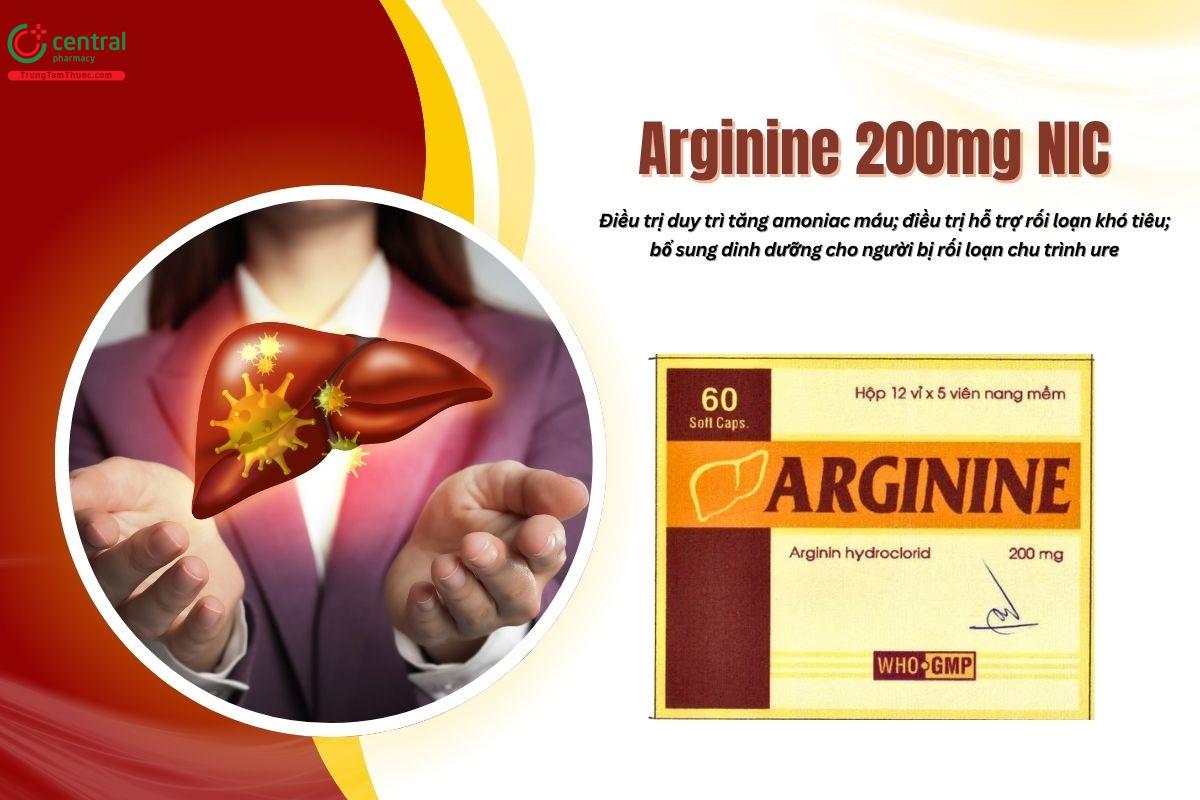 Thuốc Arginine 200mg NIC có tác dụng gì?