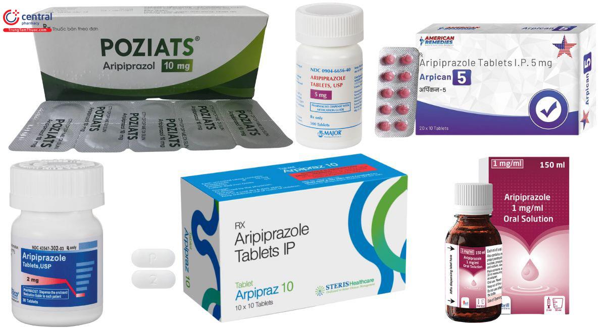 Các thuốc chứa Aripiprazole