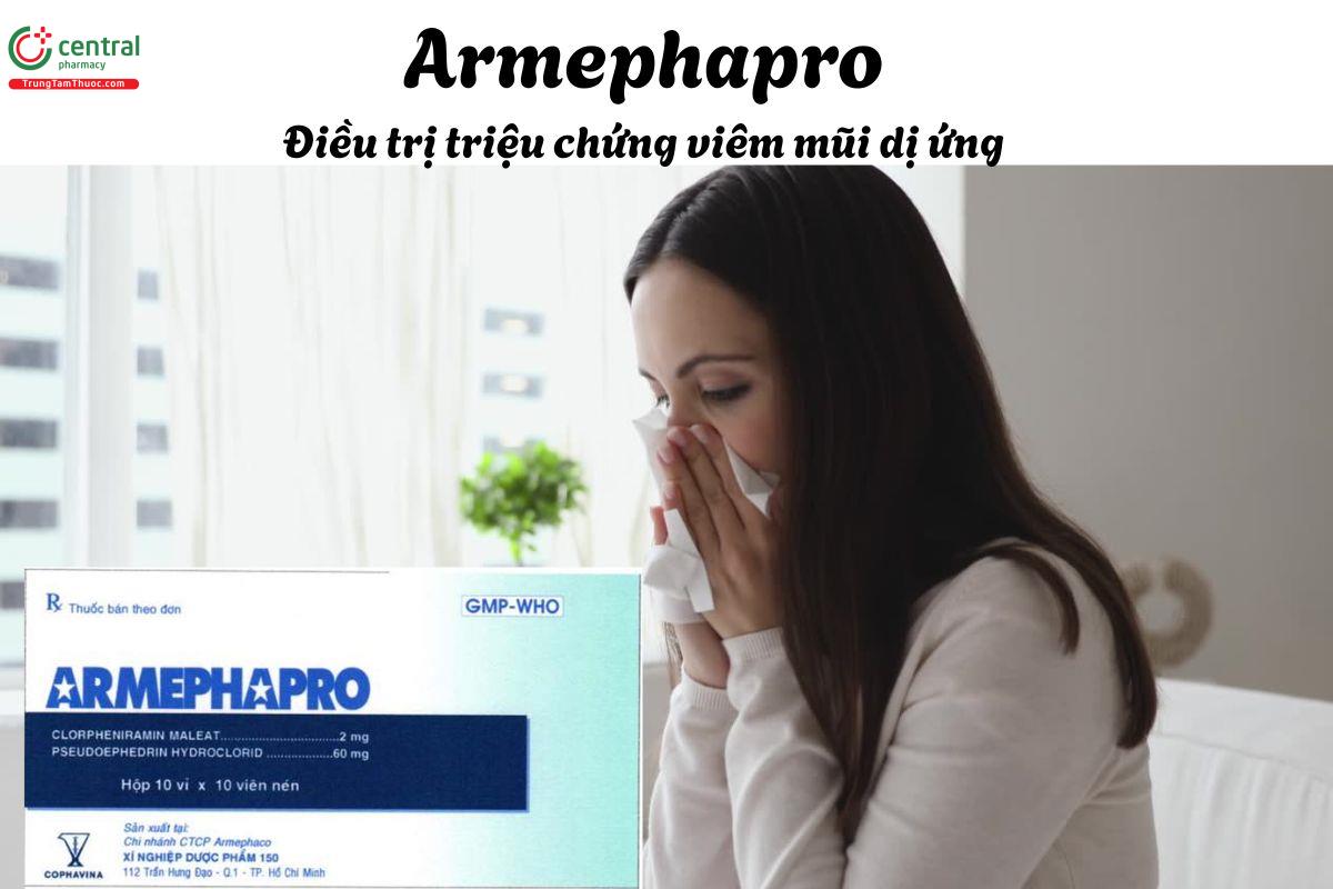 Thuốc Armephapro - Điều trị triệu chứng viêm mũi dị ứng, giảm sung huyết