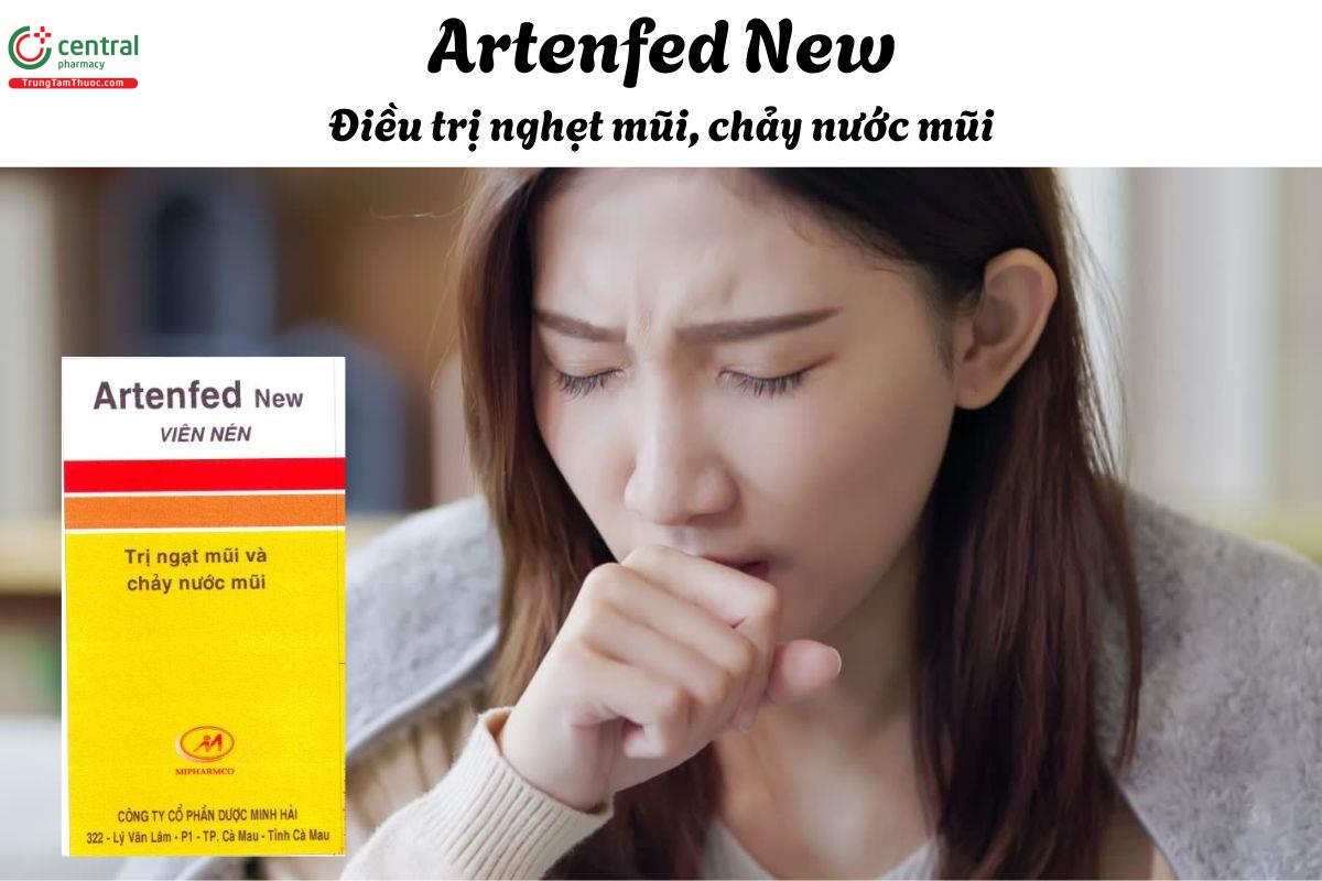 Thuốc Artenfed New - Điều trị triệu chứng viêm mũi dị ứng, mề đay mạn tính