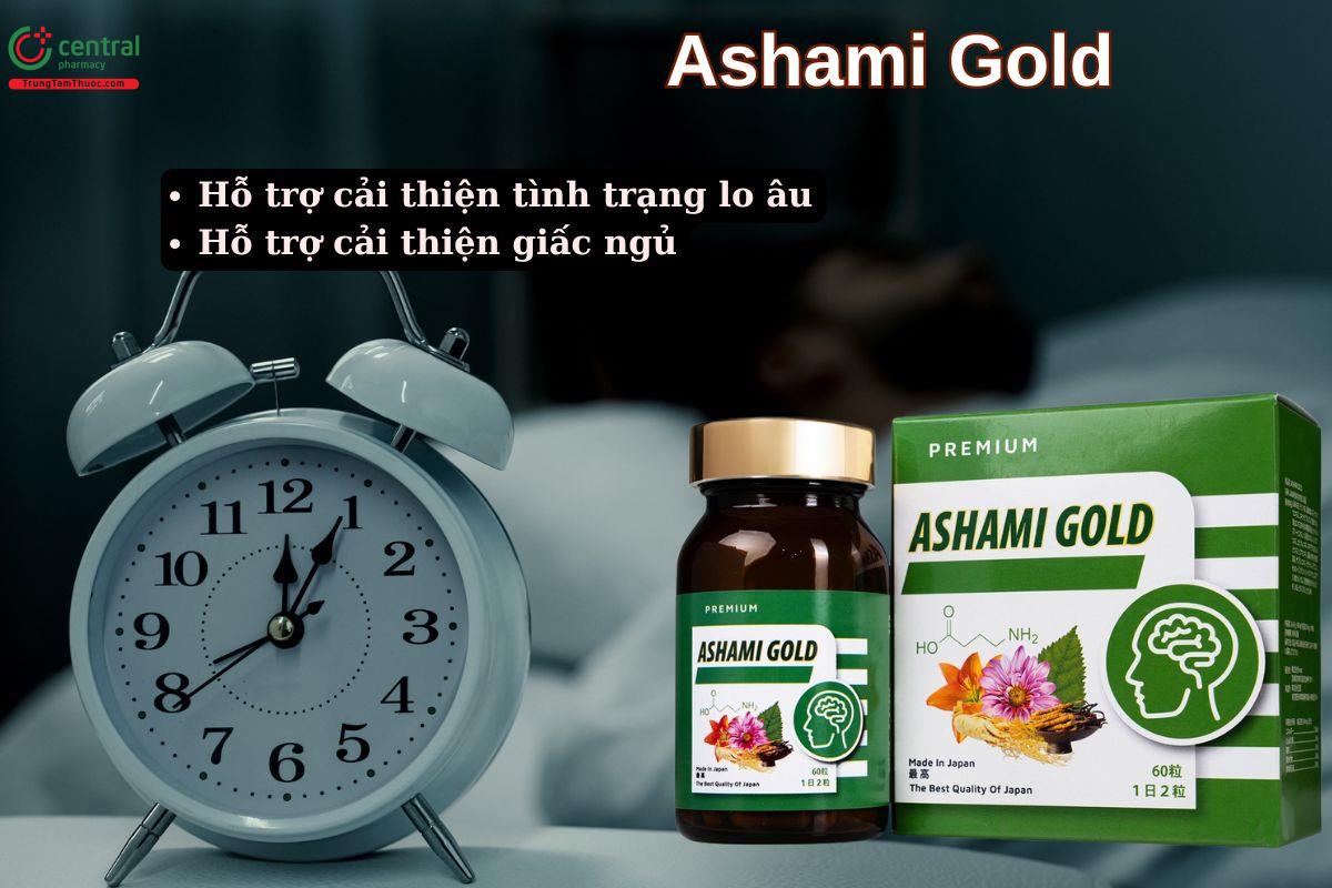 Viên uống Ashami Gold giúp hỗ trợ cải thiện giấc ngủ