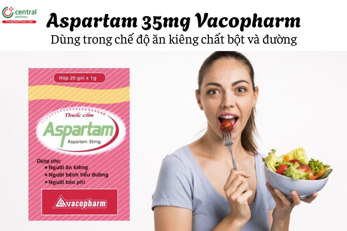 Thuốc Aspartam 35mg Vacopharm - Dùng trong chế độ ăn kiêng