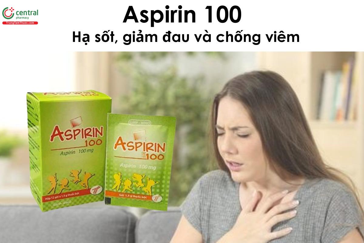 Thuốc Aspirin 100 Trường Thọ - thuốc hạ sốt, giảm đau và chống viêm