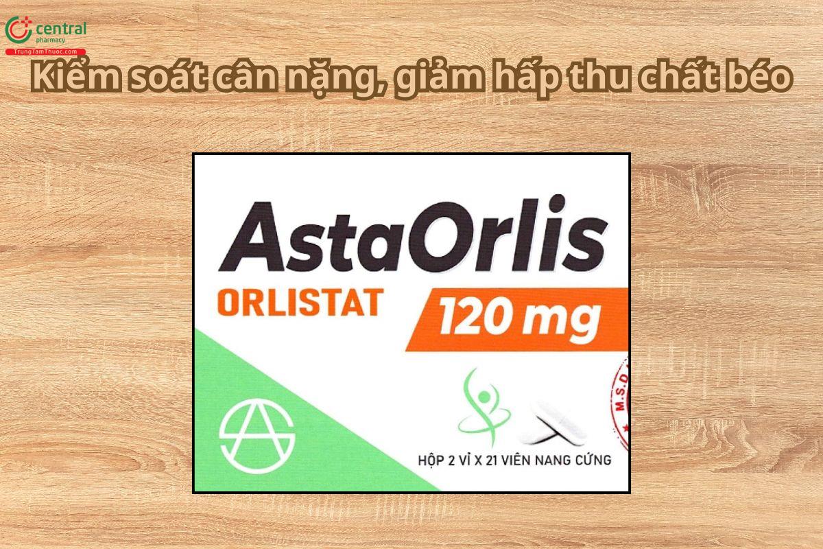 Thuốc AstaOrlis 120mg kiểm soát cân nặng, giảm hấp thu chất béo