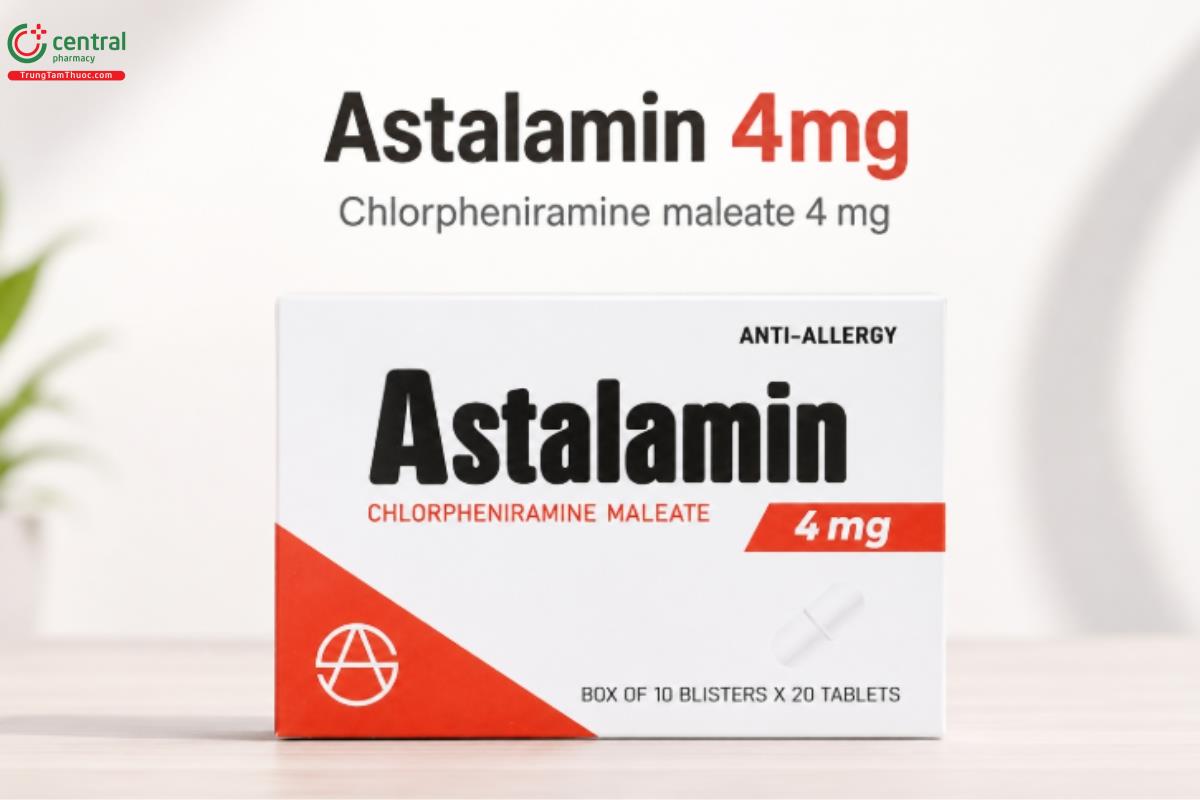 Thuốc Astalamin 4mg điều trị các bệnh dị ứng như viêm mũi dị ứng, mề đay, dị ứng thực phẩm