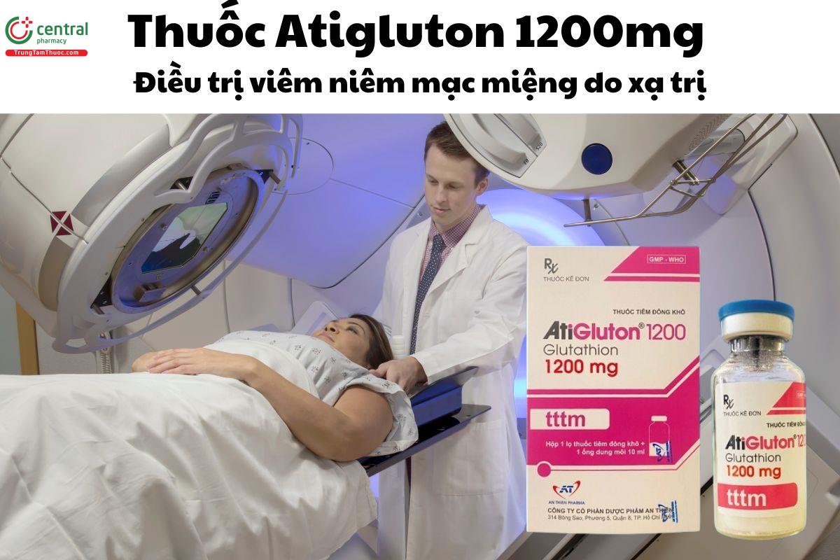 Thuốc Atigluton 1200mg - Điều trị viêm niêm mạc miệng do xạ trị