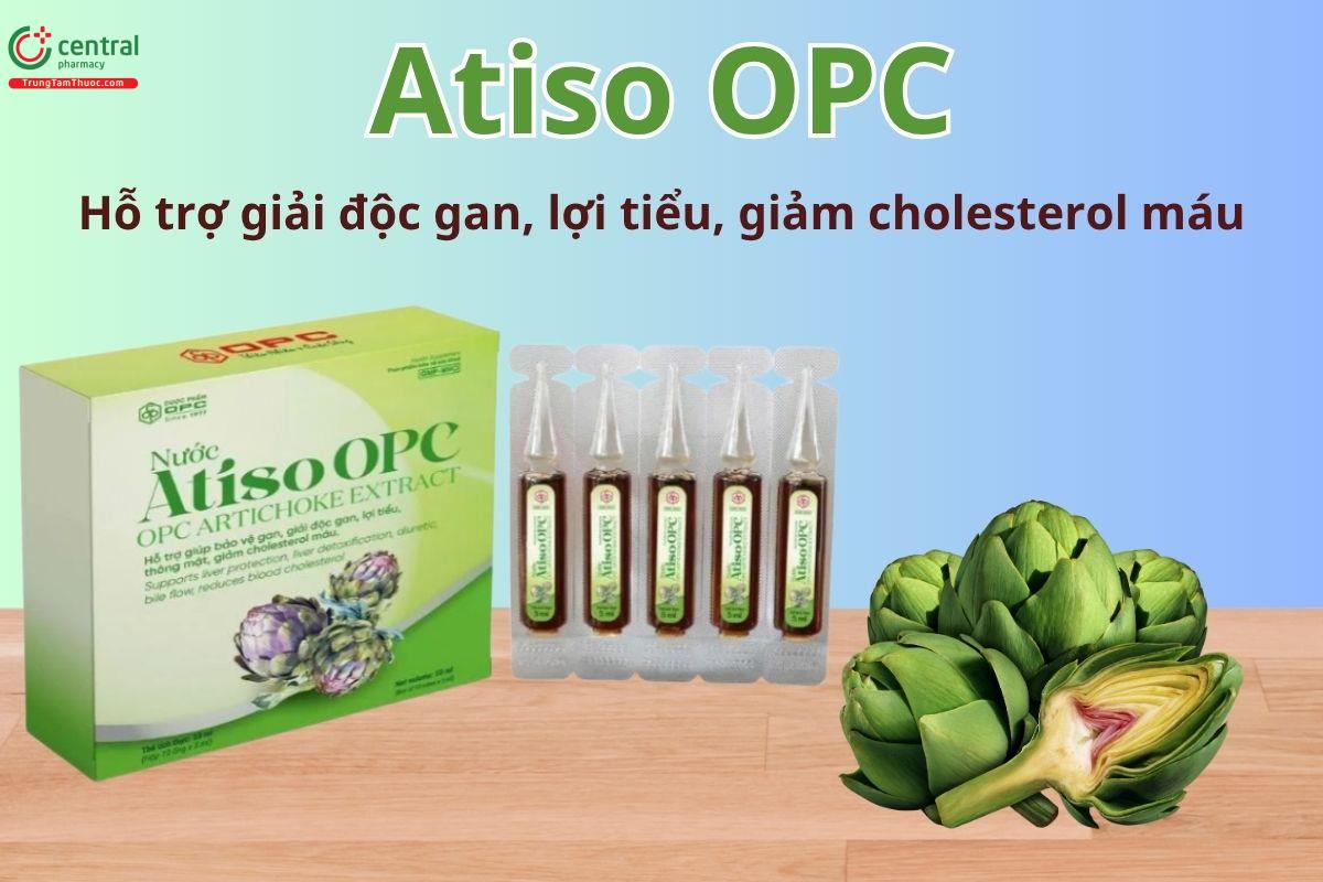 Nước Atiso OPC hỗ trợ chức năng gan mật, lợi tiểu, giảm cholesterol máu