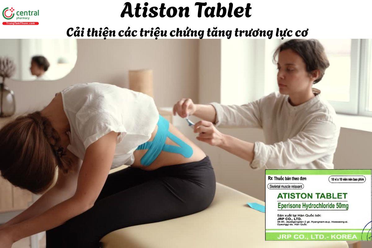Thuốc Atiston Tablet 50mg - Điều trị các biểu hiện tăng trương lực cơ